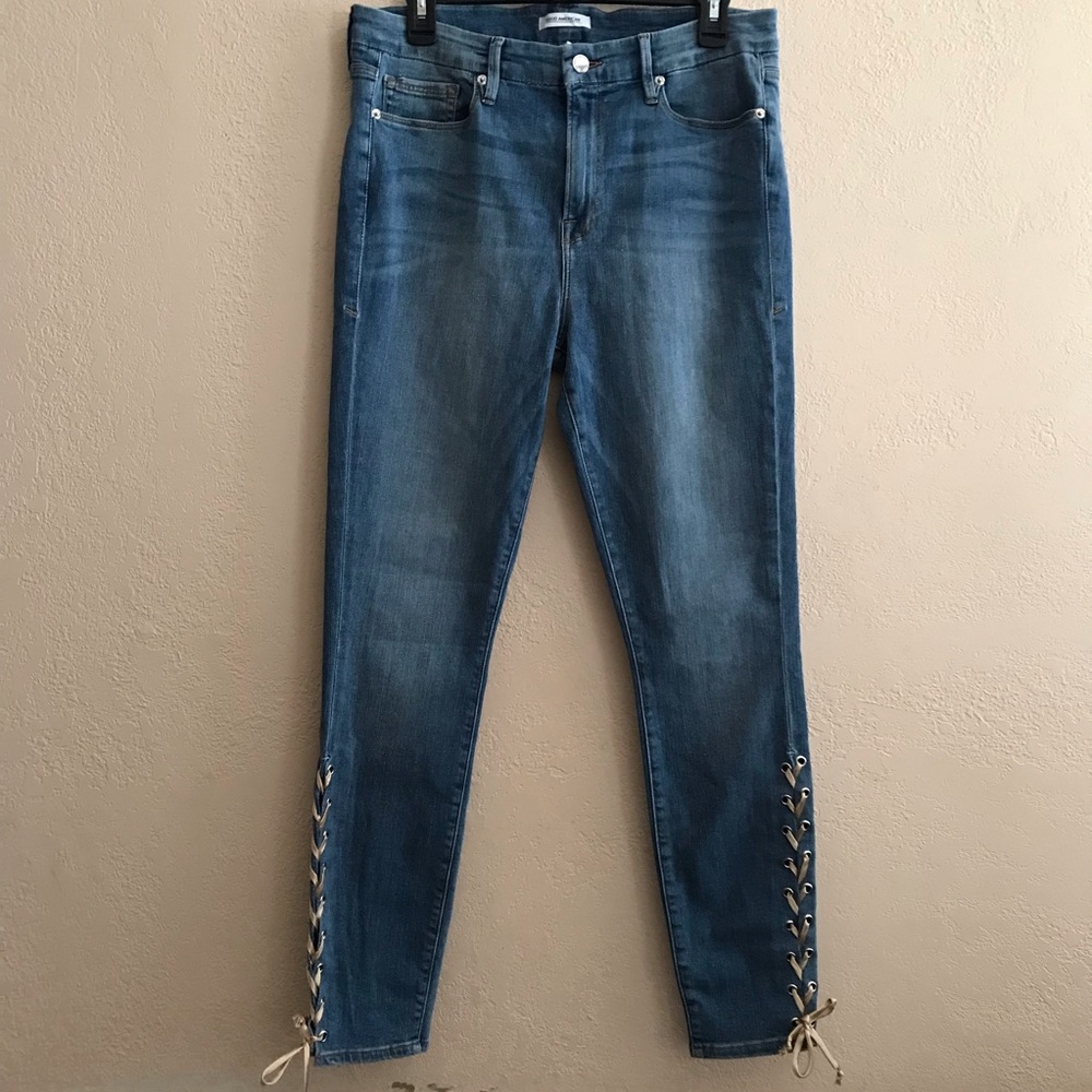 Good American Good Legs Lace Up Women's Jeans